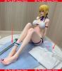 Saber Sitting Gk Anime Figure Cute Ahoge King Model 2D Beautiful Girl Statue Exquisite Desktop Decor Collectible Toy Gift