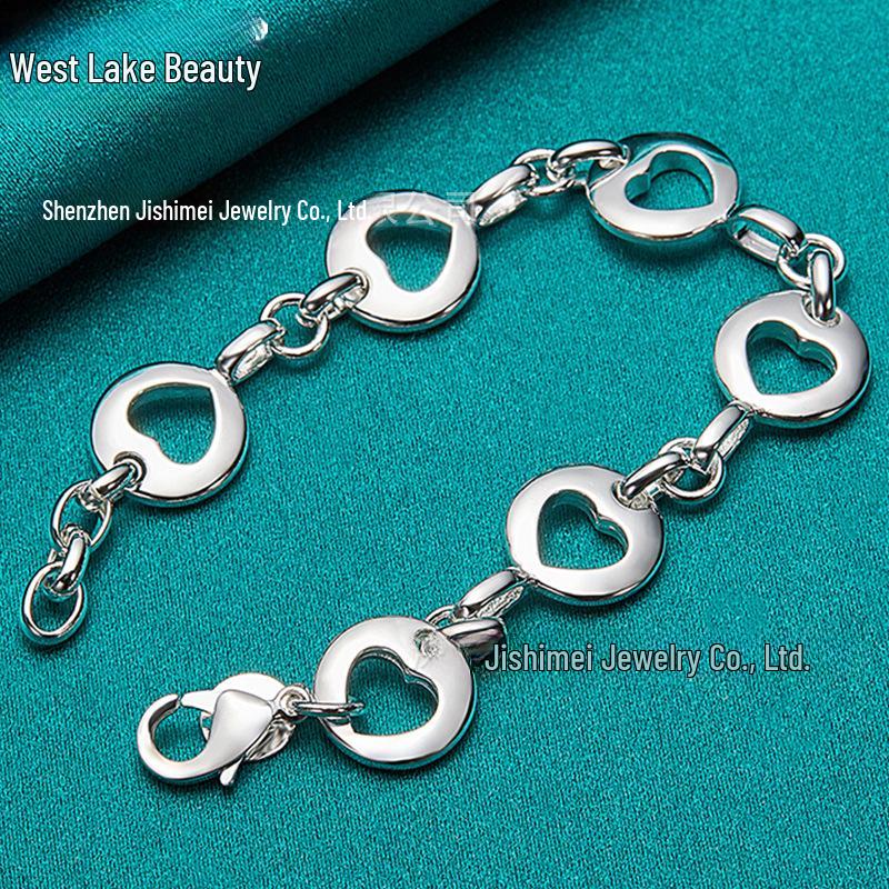 Браслет-шарм «Сердце из серебра» West Lake Beauty для женщин