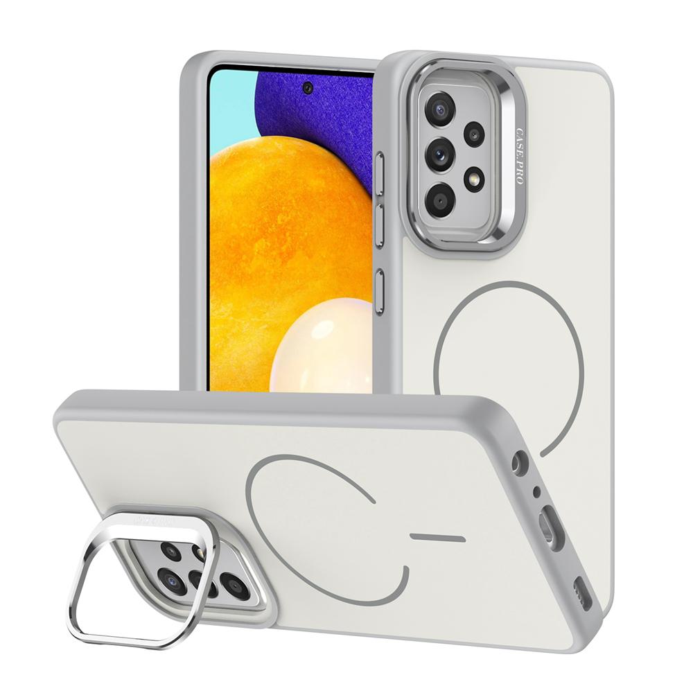 KEYSION Матовый чехол для телефона с покрытием Soft-touch и подставкой для линз, совместимый с MagSafe, для Samsung A52 A52S 5G, магнитный противоударный чехол для Galaxy A13 4G 5G