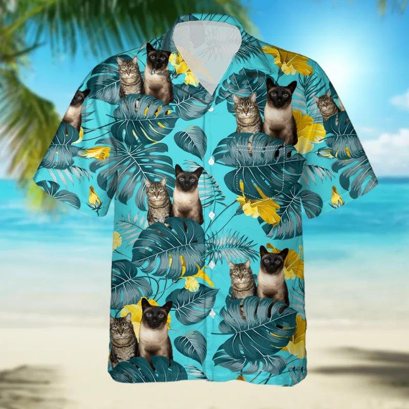 eBay 1116 new animal pattern lapel shirt 1D digital printing Hawaiian men's shirt