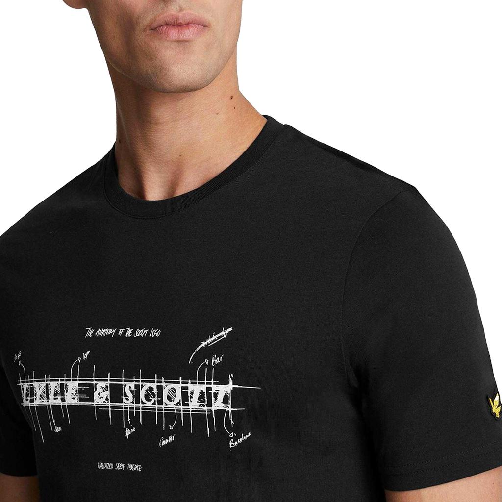 Lyle & Scott Mens Anatomy Of Type Graphic T-Shirt