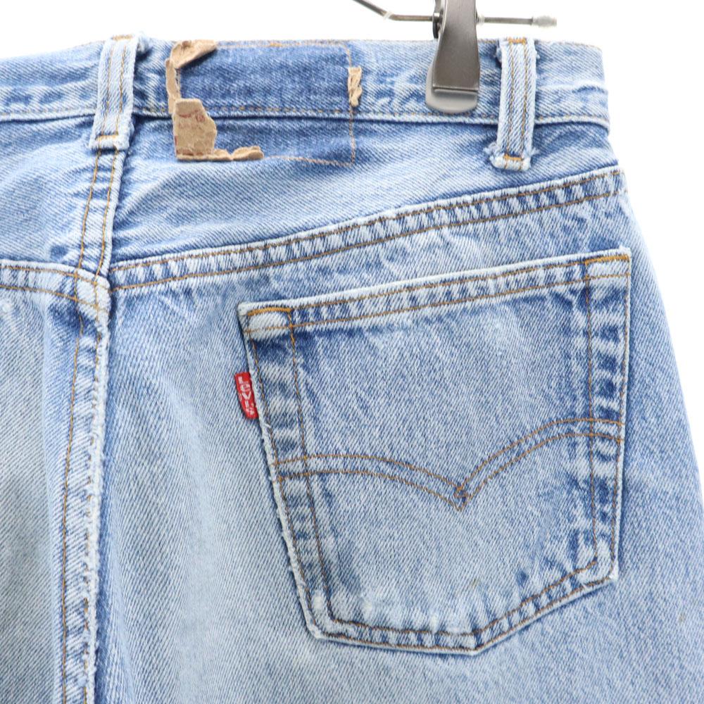 Levi's 501 80-х с пуговицами на спине 552 Коэффициент усадки 10% Прямые джинсы Мужские Б/У