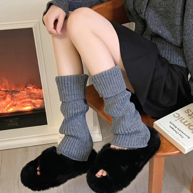 Thickened Leg Warmers Long Socks Korea Style Uniform Fashion Lolita Girl Loose Bubble Sock Women's Versatile Stockings