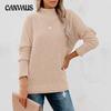 Autumn and Winter Sweater OL Temperament Pullover High Neck Loose Type Women's Knitwear