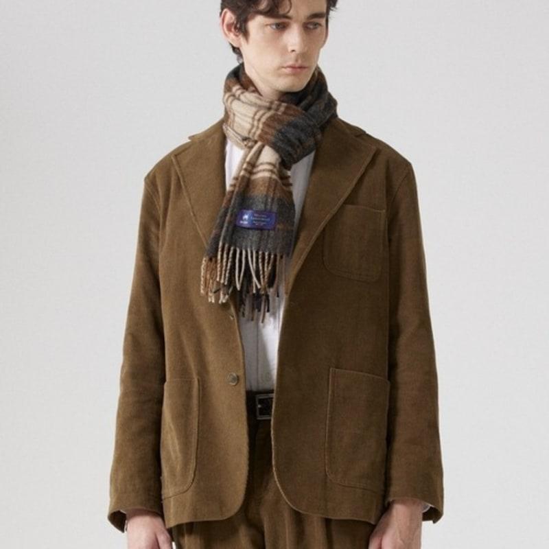 ABRAHAM MOON Шарф из мериносовой шерсти 25 см - Brigade Natural