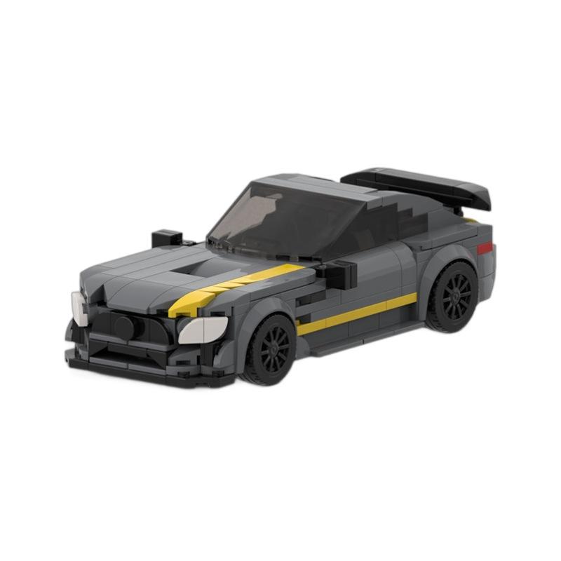 Конструктор MOC Модель гоночного автомобиля Benz AMG GTR, Серия Скорость, Образовательная игрушка для мальчиков, Автомобиль с 8 отделениями, Подарок