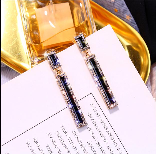 Трендовые корейские тонкие серьги 2019 года для женщин: Длинный, Стильный Дизайн для Круглых Лиц