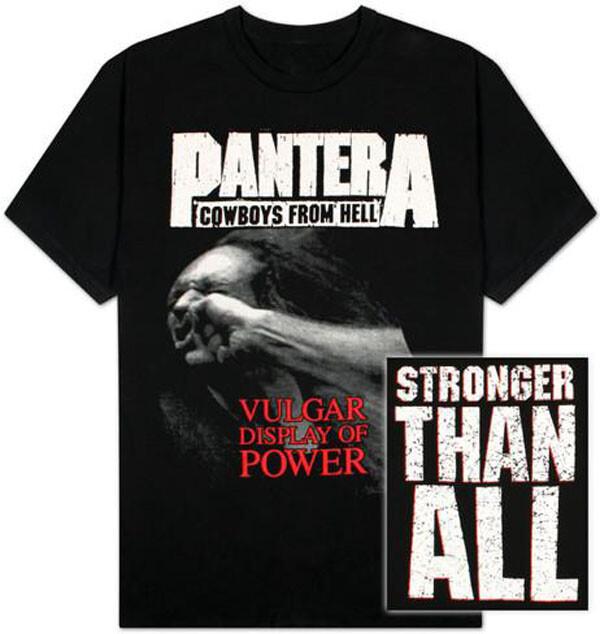 Новая футболка Pantera Stronger Than All Cowboys from Hell Vulgar Display of Power