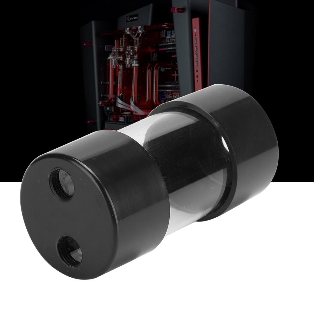 Transparent Cylindrical Computer Water Cooling Water Tank 100MM for Long Term Attraction