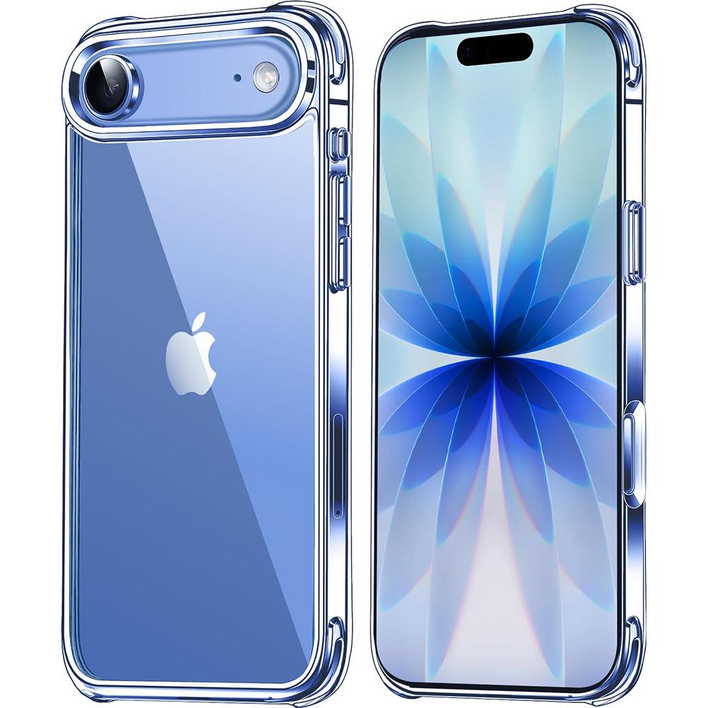 Прозрачный защитный чехол с защитой от пожелтения для iPhone Air 17 Pro Max 16 Plus 15 iPhoneair 17Pro iPhone17 16Pro Ударопрочный бампер Чехол для телефона Аксессуары