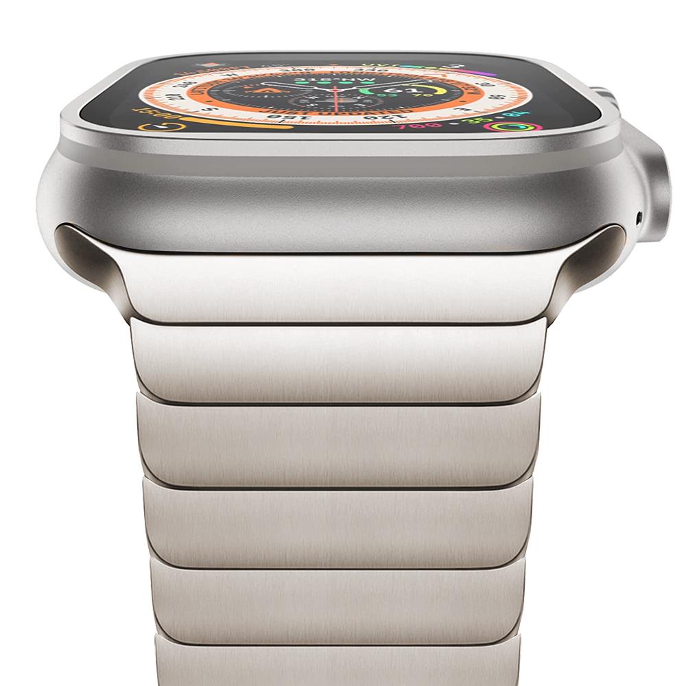 Браслет-звеньевой ремешок для Apple Watch Ultra 49 мм 8 7 6 5 4 Se 45 мм 41 мм 44 мм 40 мм Ремешок из нержавеющей стали для Iwatch 3 42 мм 38
