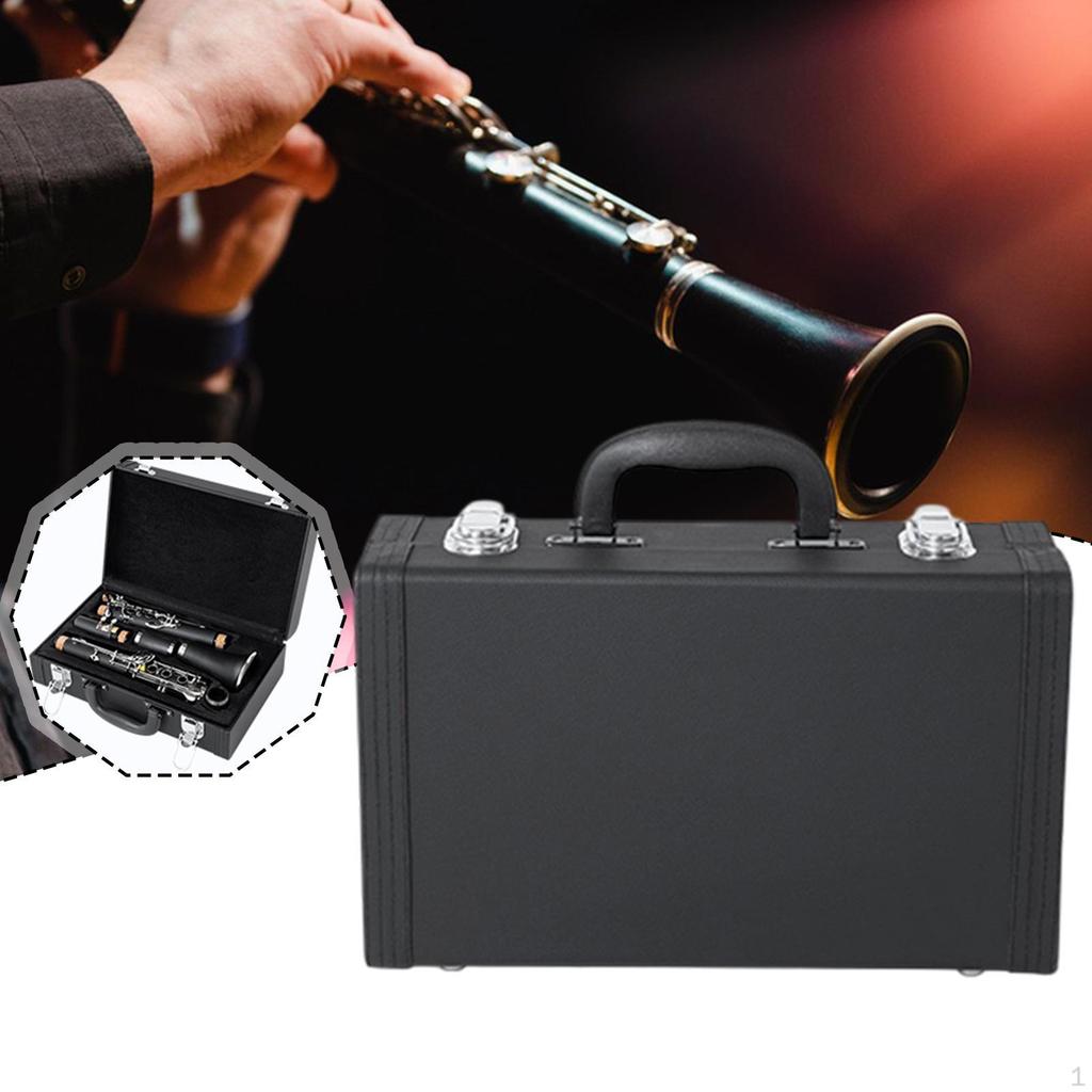 BB Clarinet Case Carrying Suitcase Storage Box for Outside Performance Band