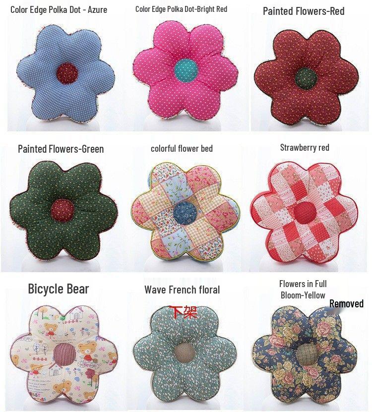 Корейская подушка с цветком сливы: Подушка для сна из 100% хлопка для офиса и спальни