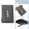 QPGH9 Keyring Men’s Handbag Fabric Business Bag with Mobile Phone Holder For KIA Picanto Rio 3 Ceed Sportage Cerato Soul Sorento K5