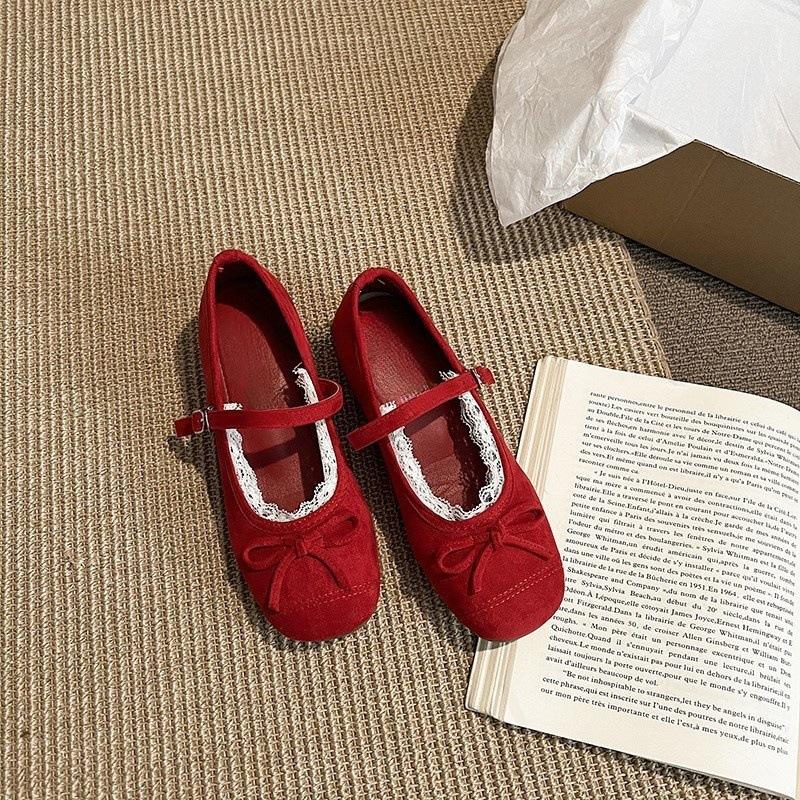 Gentle and Versatile Inner Height Increase, Spring and Summer Soft Sole Retro Mary Jane Shallow Mouth Single Shoes, Elegant Inner Height Increase