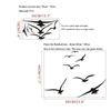 1pcs A Flock of Seabirds Wall Stickers Living Room Bedroom Background Diy Decoration Mural Art Decals Carved Stickers
