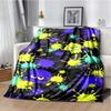 Game, Splatoon, Fashion Cute Cartoon Soft Plush Blanket, Flannel Blanket Gamer Bedroom Bed Sofa Picnic Throw Office Nap Blanket#(3)
