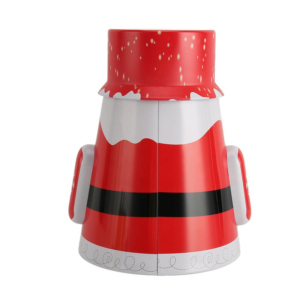 Рождественская жестяная банка для конфет, яркие цвета, не выцветающая, прочный металл, дизайн "неваляшка", рождественская банка для конфет для