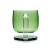 GLASS WITH AIR LEVITATION EFFECT MUG GREEN 300 ml