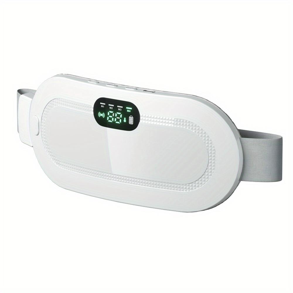 Cordless Electric Waist Belt Massager - Portable Fast Heating Pad with 3 Heat Levels, 3 Massage Modes, Back and Belly Heating