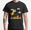 Funny I'm Offline t rex 90s cartoon pixel video game dinosaur T-shirt for Unisex large size Adult Tops S-6xl