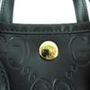 Pristine GUCCI Shoulder Bag GG Super Mini Bag 2way Leather black leather Women Used
