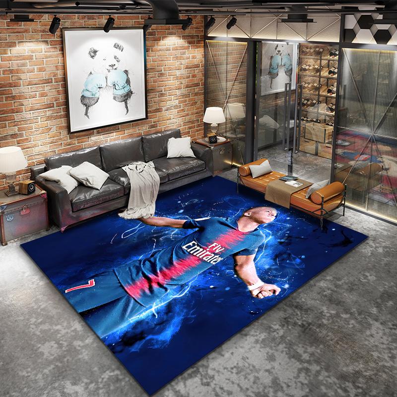 Mbappe Carpet Rug For Living Room Bedroom Home Sofa Decoration Kids Play Nonslip Floor Mat
