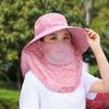 Mother Sun Hat Big Brim Hiking Caps Women Sun Hat With Neck Flap Bucket Hat Summer UV Protection