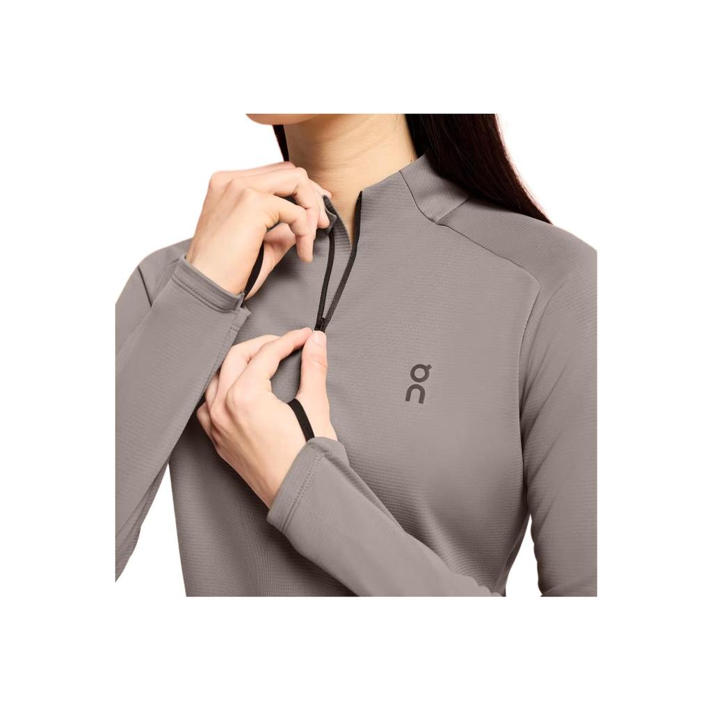 Футболка с длинным рукавом On Climate Solid Moisture Wicking Casual Lg, женские топы, угольно-серый 1WE10781933