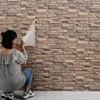 3D самоклеящаяся настенная наклейка в ретро-цвете для декора стены гостиной обои 35x38,5 см