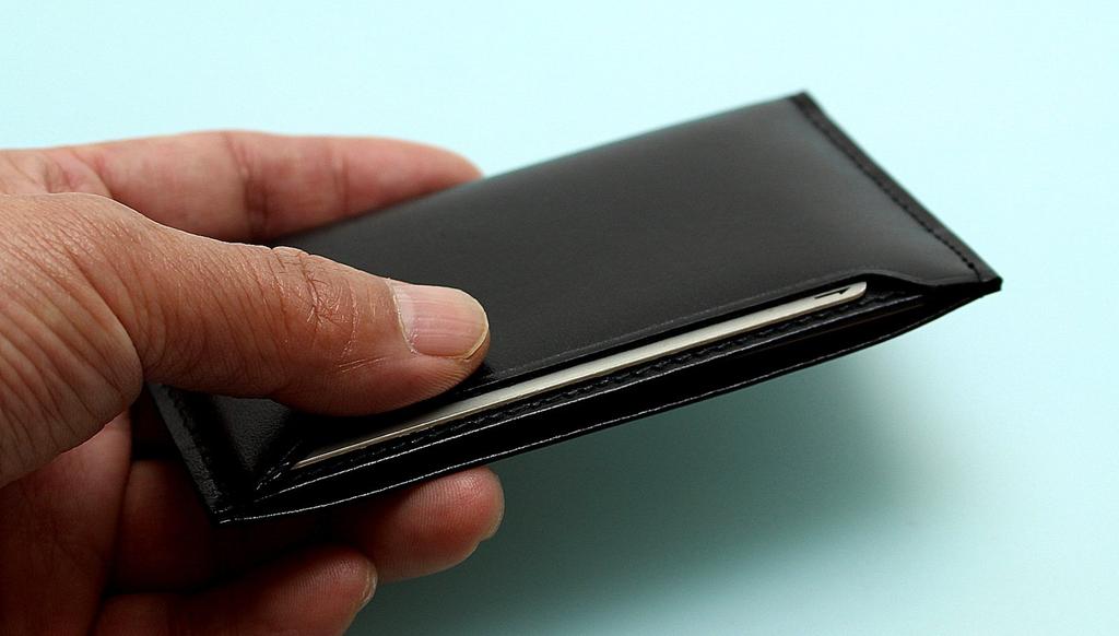 Business Card Holder [Men's Company] Ultra-thin (Navy)