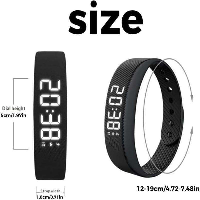 Бесшумные часы-будильник с таймером, носимый вибрирующий браслет-будильник, трекер активности с вибрацией, перезаряжаемый напоминатель о приеме лекарств, не мешающий партнеру