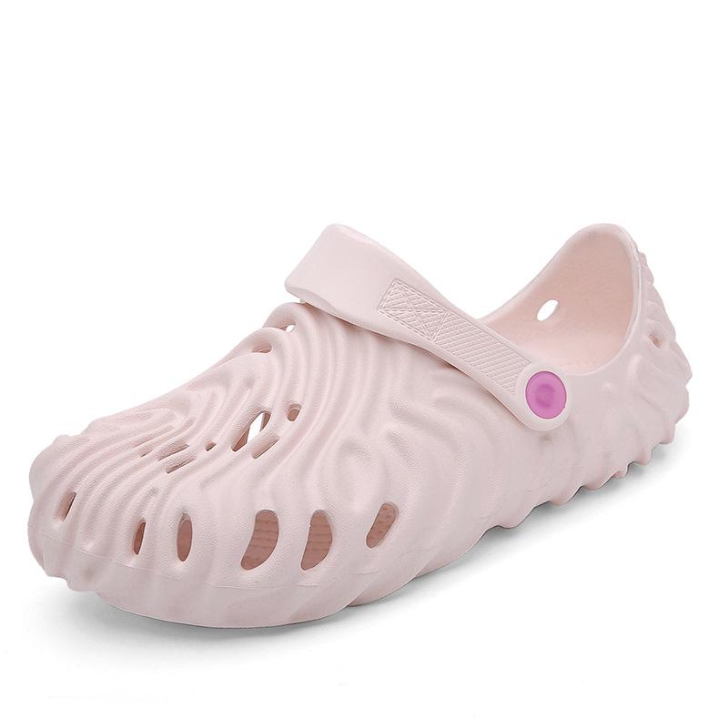 Большие размеры, пара, полые, классные тапочки, простые, с отверстиями для отпечатков пальцев, летние, дышащие, трендовые, с сумкой на голову, пляжные туфли