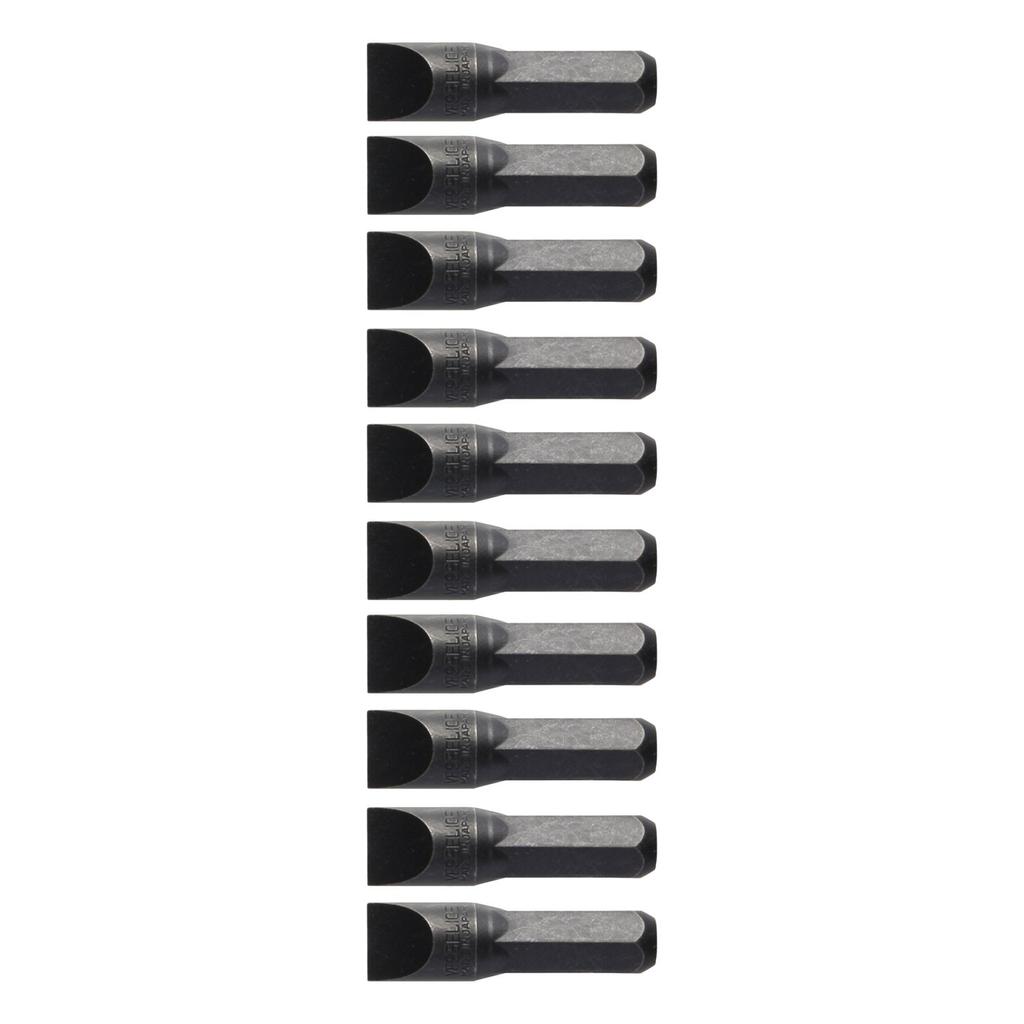 VESSEL C51 Impact Driver Bit Set, 10 Pieces, 36 mm, ZP, E Type