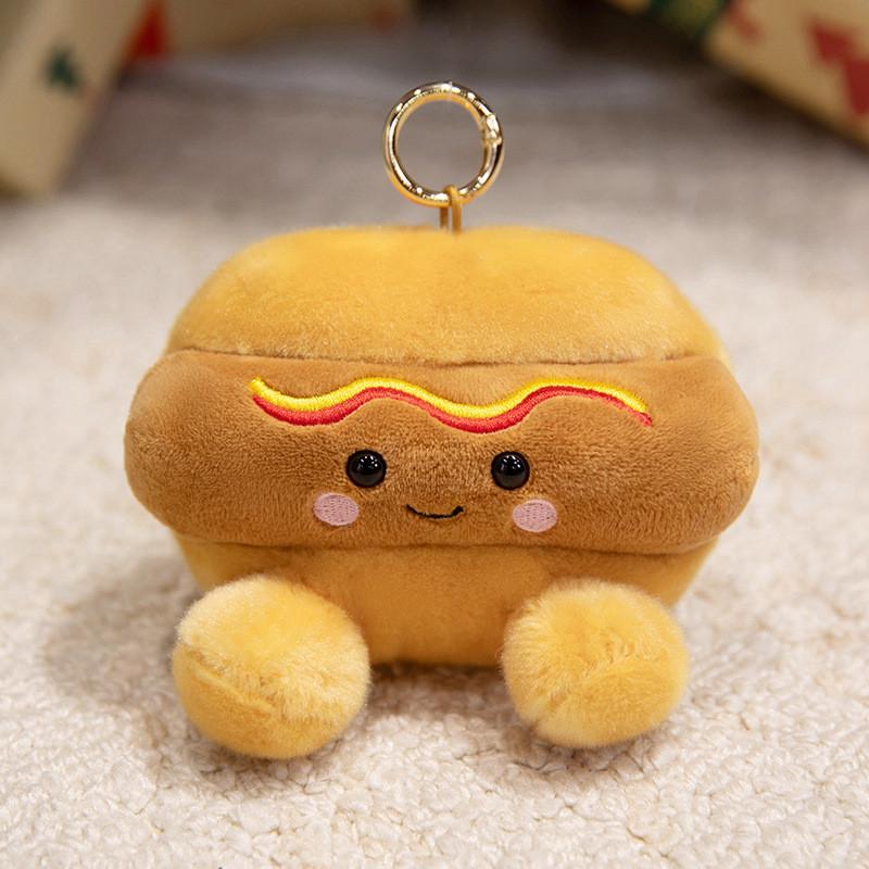 Smiling Fruit Plush Toy Keychain For Kids With Soft Short Plush Material