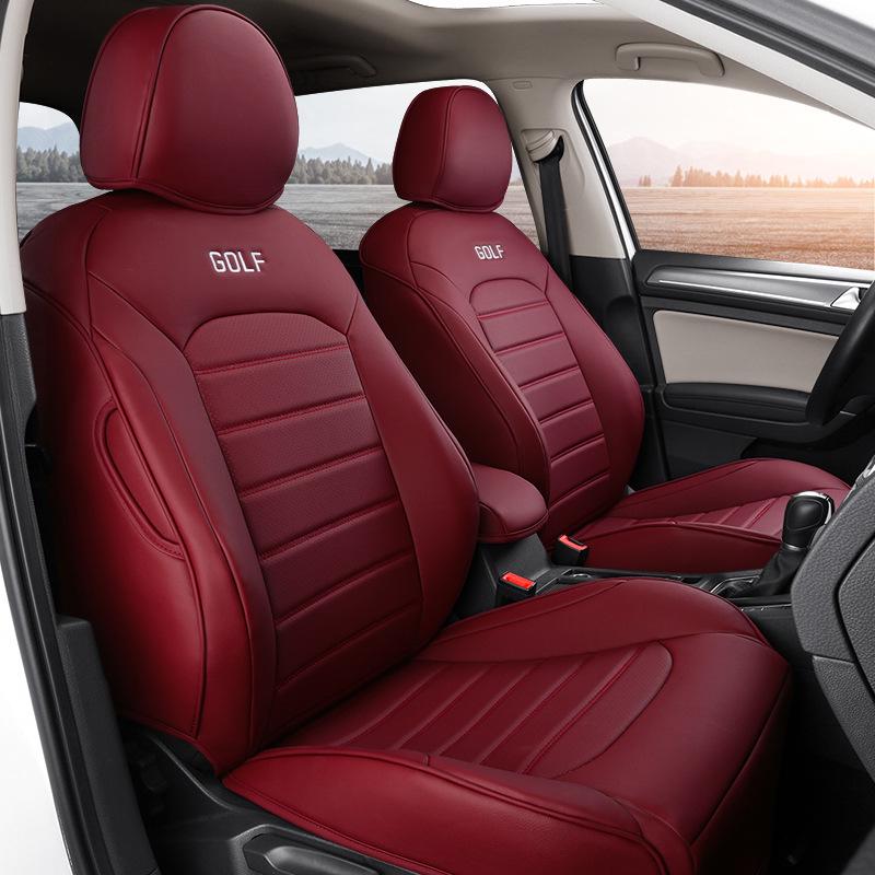 Volkswagen Golf All-Season Leather Car Seat Cover, Wear-Resistant & Universal Fit