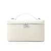 Large lunch box bag, first layer cowhide women's portable box bag, makeup mobile phone bag, genuine leather commuter messenger shoulder bag.
