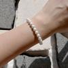 KIETIMOOR White Pearl Bracelet 6mm (Silver925) White Pearl Bracelet Silver