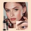 Penny Pin P6012 Red Wine Bottle Tear Eyebrow Gel Waterproof Non-Smudge 3 Colors Cream Foreign Trade Cross-border Makeup, 02 Gray-Black