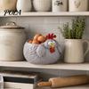 Корзина для яиц в деревенском стиле, лоток для хранения кур, милая декоративная миска-курица, оригинальная форма, тарелка для фруктов, для украшения стола и подачи закусок