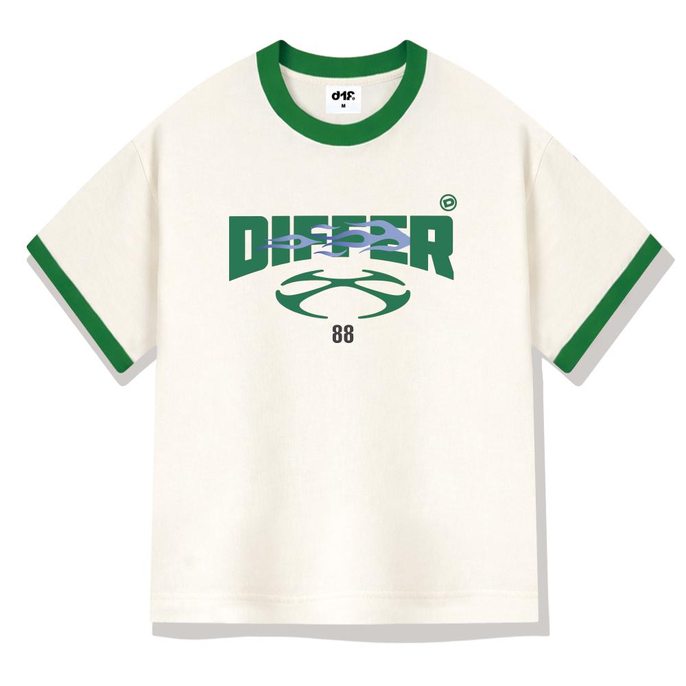 DIFF Deeper88 Футболка с коротким рукавом, свободный крой, 4 цвета [Dise_4003]