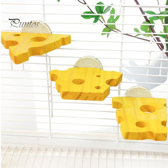Birds Perch Cheese Shape Parrot Stand Wooden Parakeet Chewing Perch Paw Grinding Toy Birds Cage Accessories for Budgies Canaries Conures