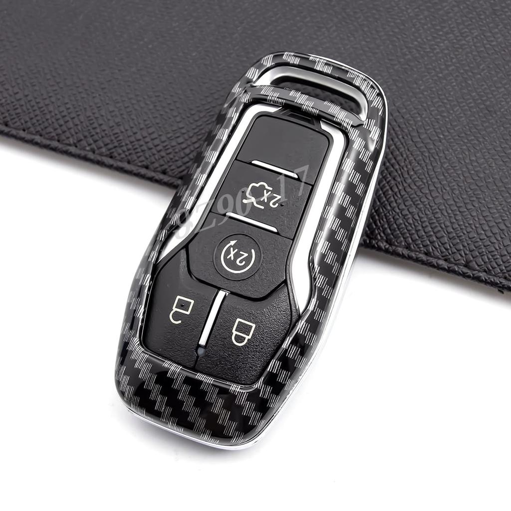 Чехол-брелок из углеродного волокна для Ford Fusion Explorer Mustang Edge F150 Mondeo Lincoln Mkc Mkx Mkz