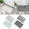 Quick Drying Bath Mat Super Absorbent Diatomite Floor Mat Antislip Surface Fast Drying Bathroom Rug Easy To Clean Door Mat
