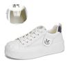 Leather Little White Shoes Women's 2025 Spring and Summer New Versatile Board Shoes Women's Casual Biscuit Shoes Heightened Platform Casual Women's