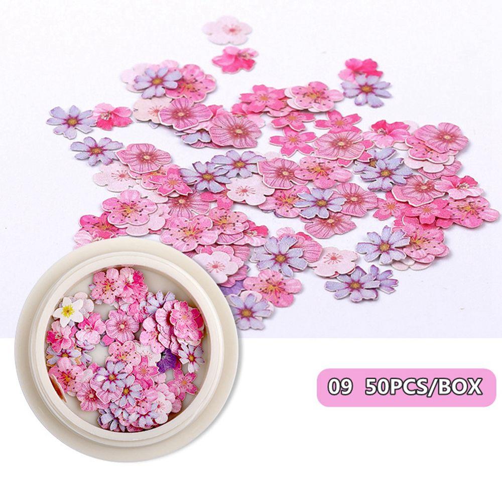 Роза Смешанные Слайсы Цветы Маргаритки Голографические Блестки для Нейл-Арта Пайетки для Ногтей Блестящие Хлопья