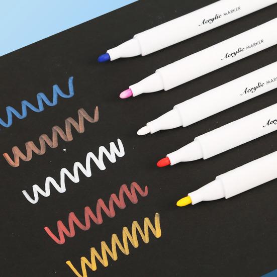 Набор акриловых маркеров Цветные маркеры с цветными колпачками Нетоксичные маркеры для художников и студентов для рисования и письма Школьные