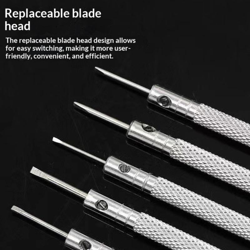 1/2/3/Set 0.8-1.6mm Steel Screwdriver For Watch Repairing Portable Watch Tools Band Removal With Mini Link Pins Watchmaker Tools