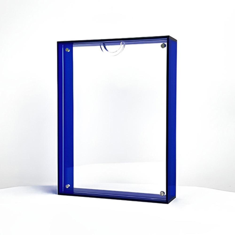 Colorful Photo Frame Box Translucent Photo Display Stand New Acrylic Photo Frame Tabletop Decor