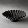 Fruit Bowl with Pedestal Textured Handcrafted for Entryway Console